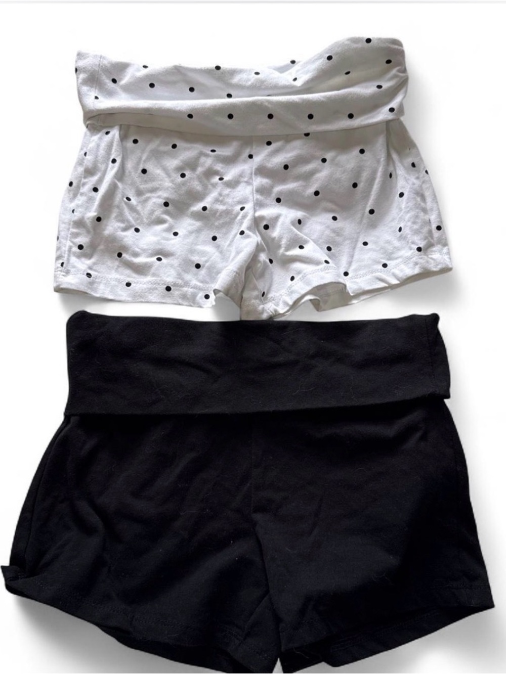 fold over mini shorts bundle